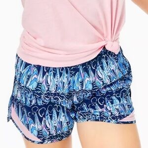 Lilly Pulitzer Ocean Trail Low Tide Navy Sails And Stripes Shorts
